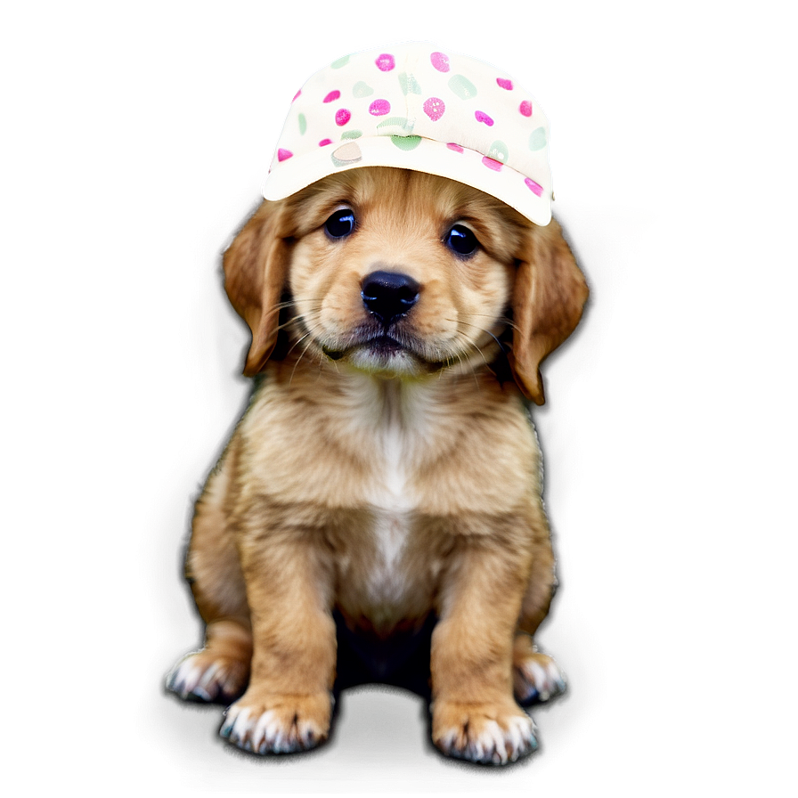 Puppy With Hat Png 12 PNG image