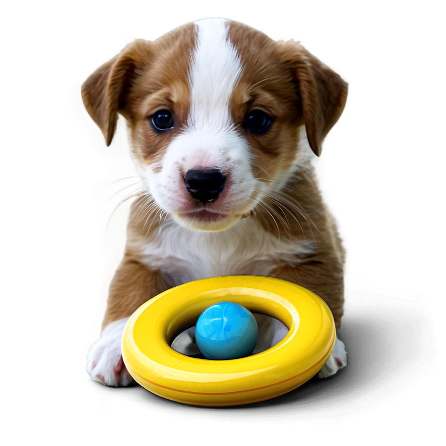 Puppy With Toy Png 05062024 PNG image