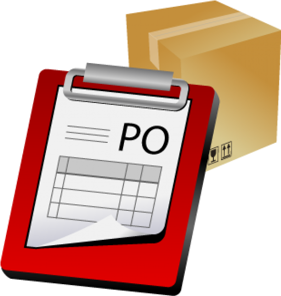Purchase Order Clipboardand Box PNG image