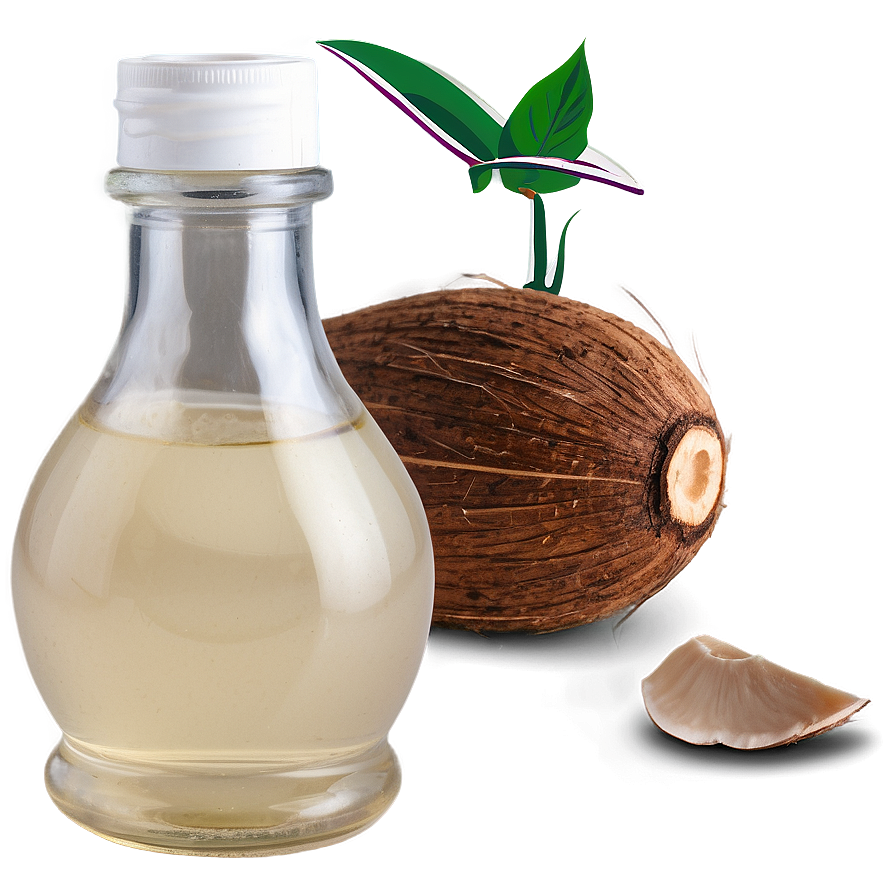 Pure Coconut Oil Png 06262024 PNG image