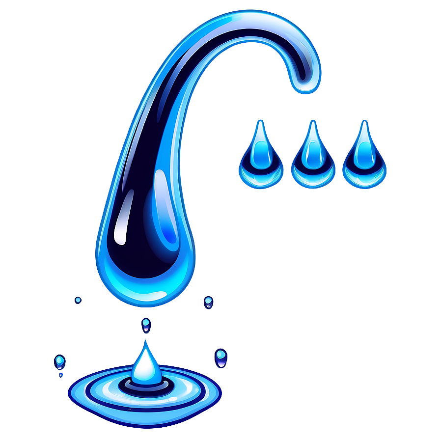 Pure Water Drop Illustration Png 06272024 PNG image