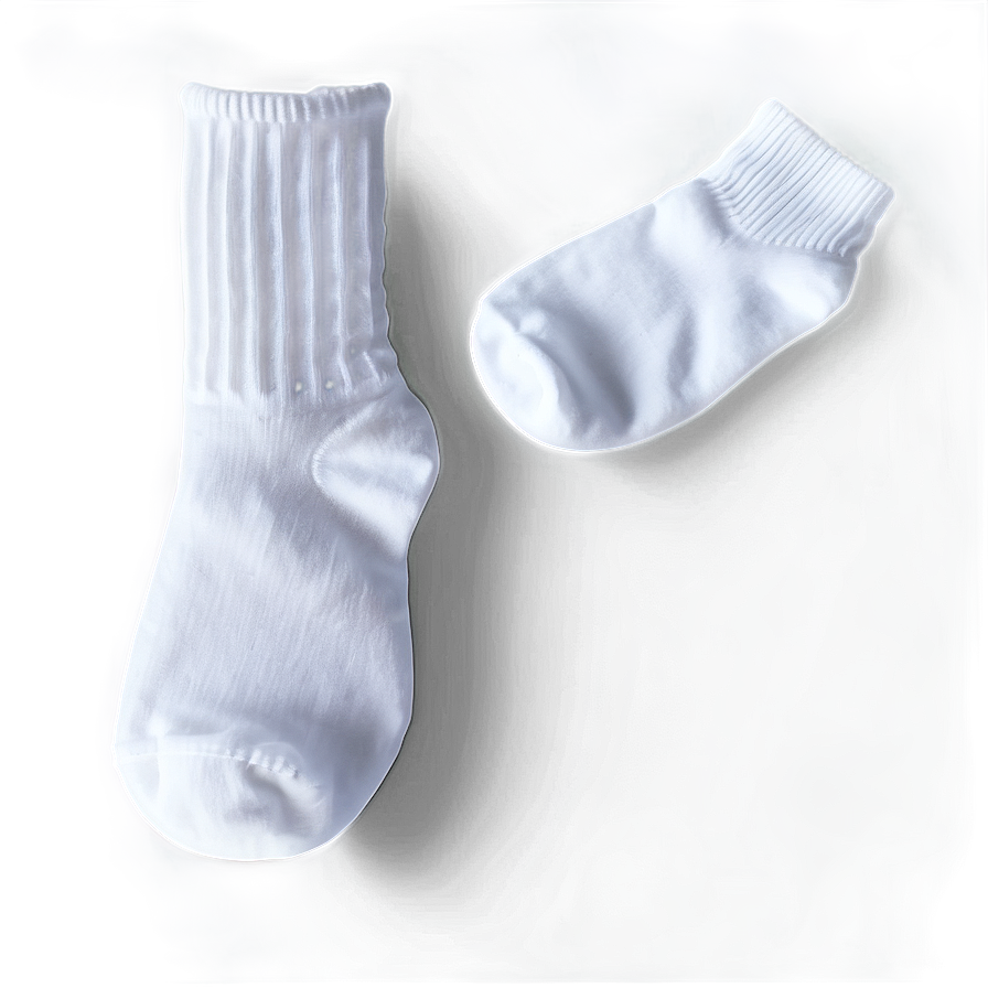 Pure White Socks Png 06272024 PNG image