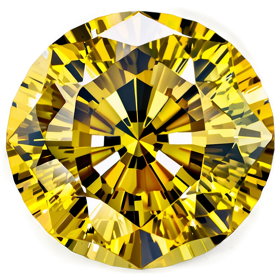 Pure Yellow Diamond Cut Png Svq PNG image