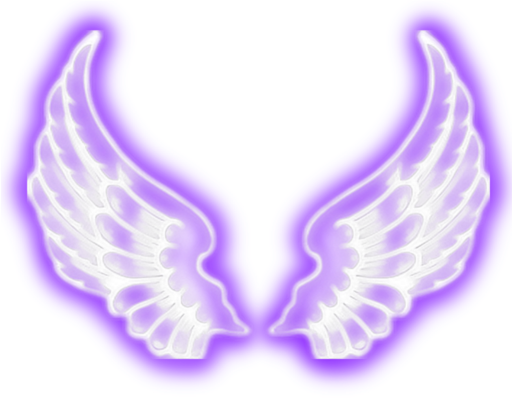 Purple Angel Wings Graphic PNG image