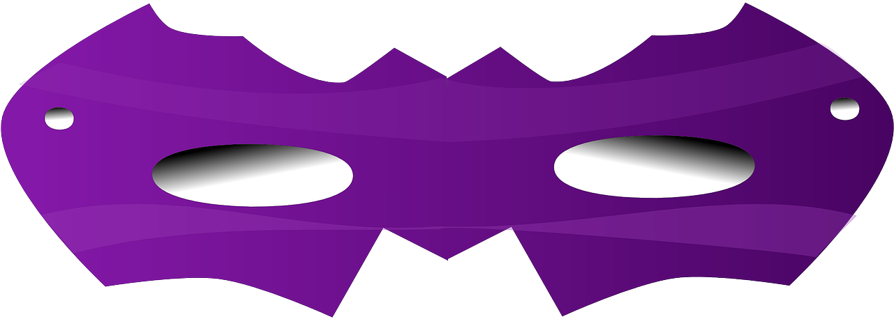 Purple Anonymous Mask Graphic PNG image