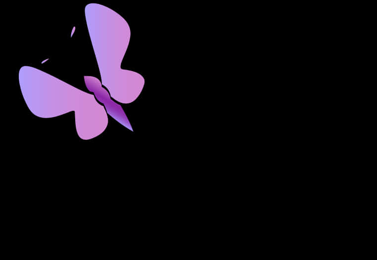 Purple Butterfly Graphicon Black Background PNG image