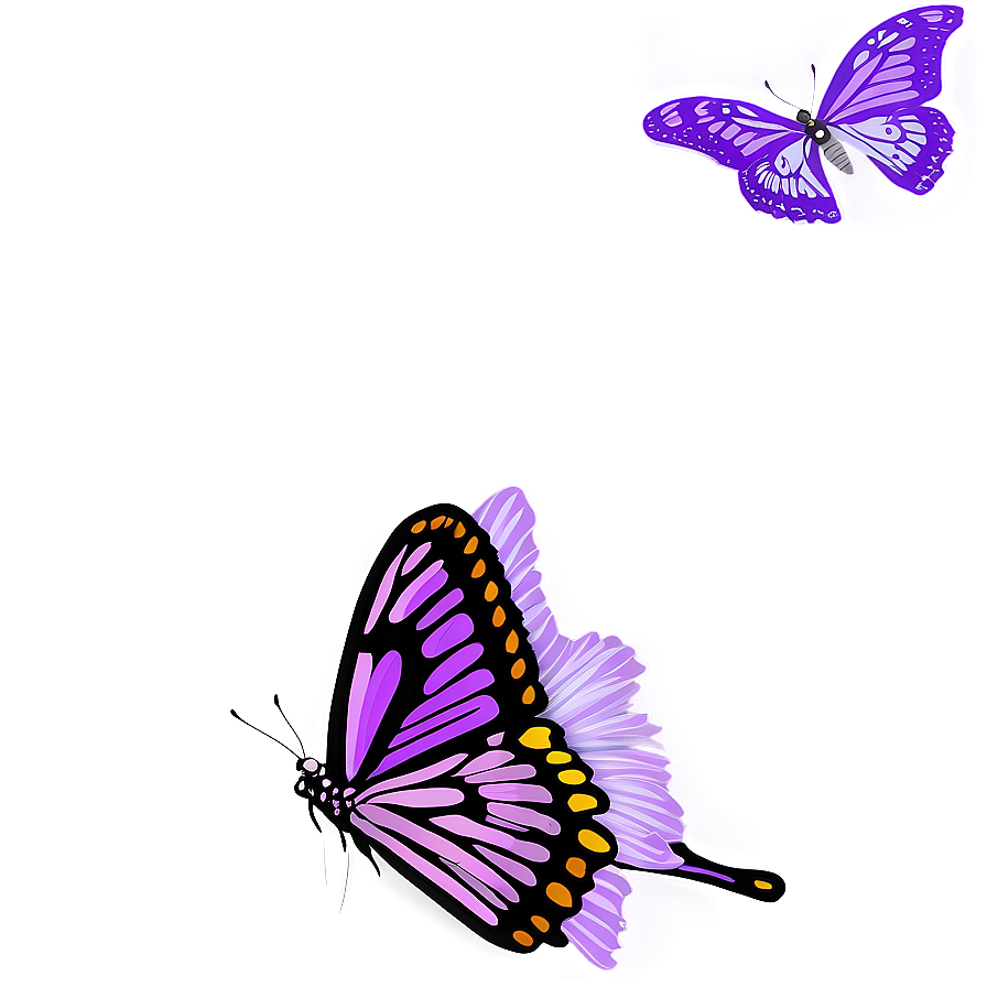 Purple Butterfly In Flight Png 05232024 PNG image
