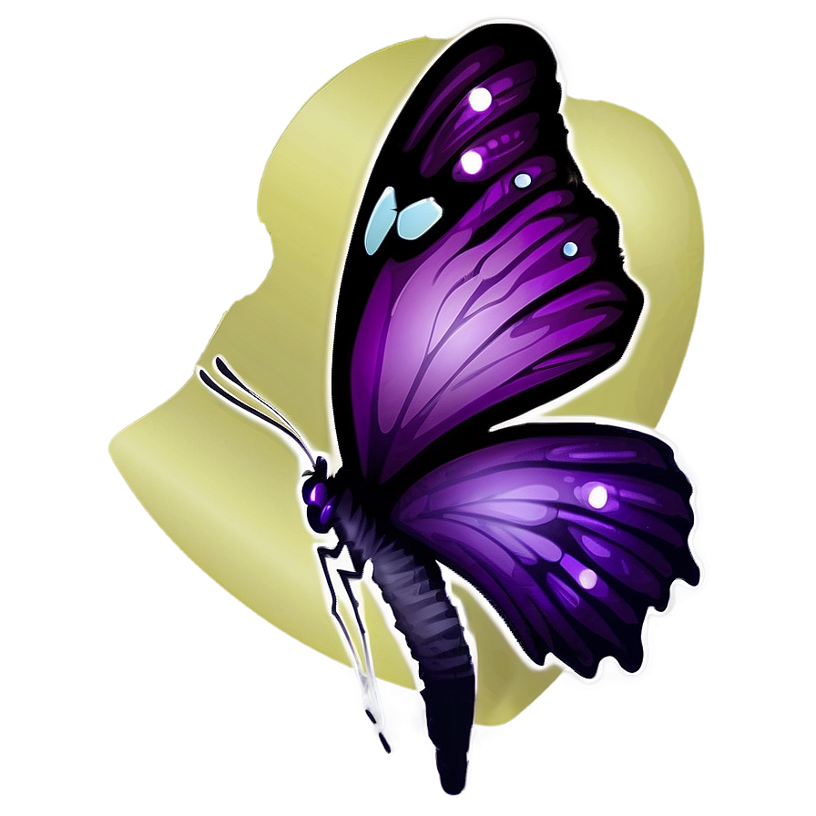 Purple Butterfly Silhouette Png Ksp52 PNG image