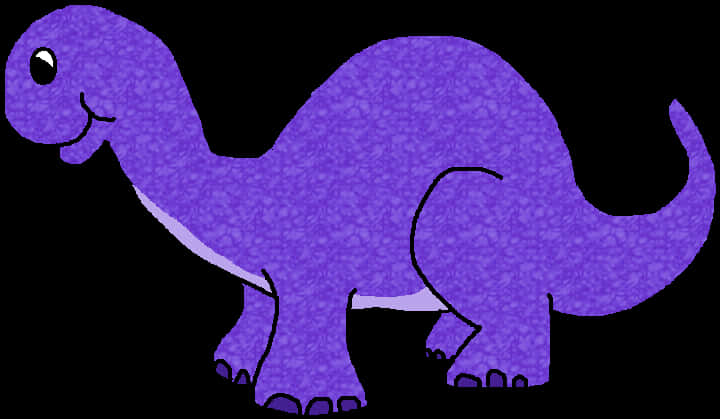 Purple Cartoon Dinosaur Illustration PNG image