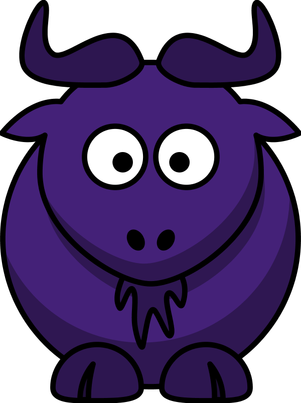 Purple Cartoon Monster PNG image