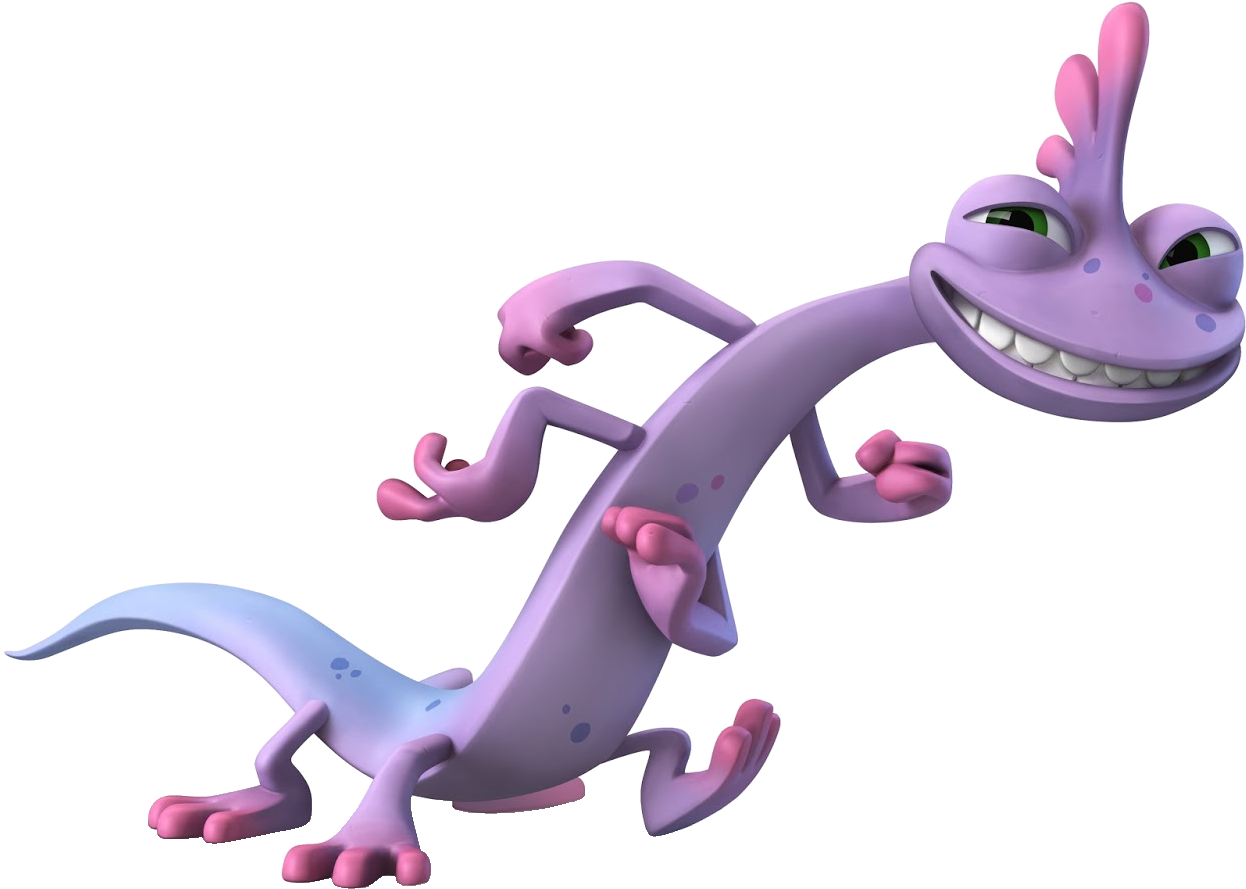 Purple Cartoon Monster Happy PNG image