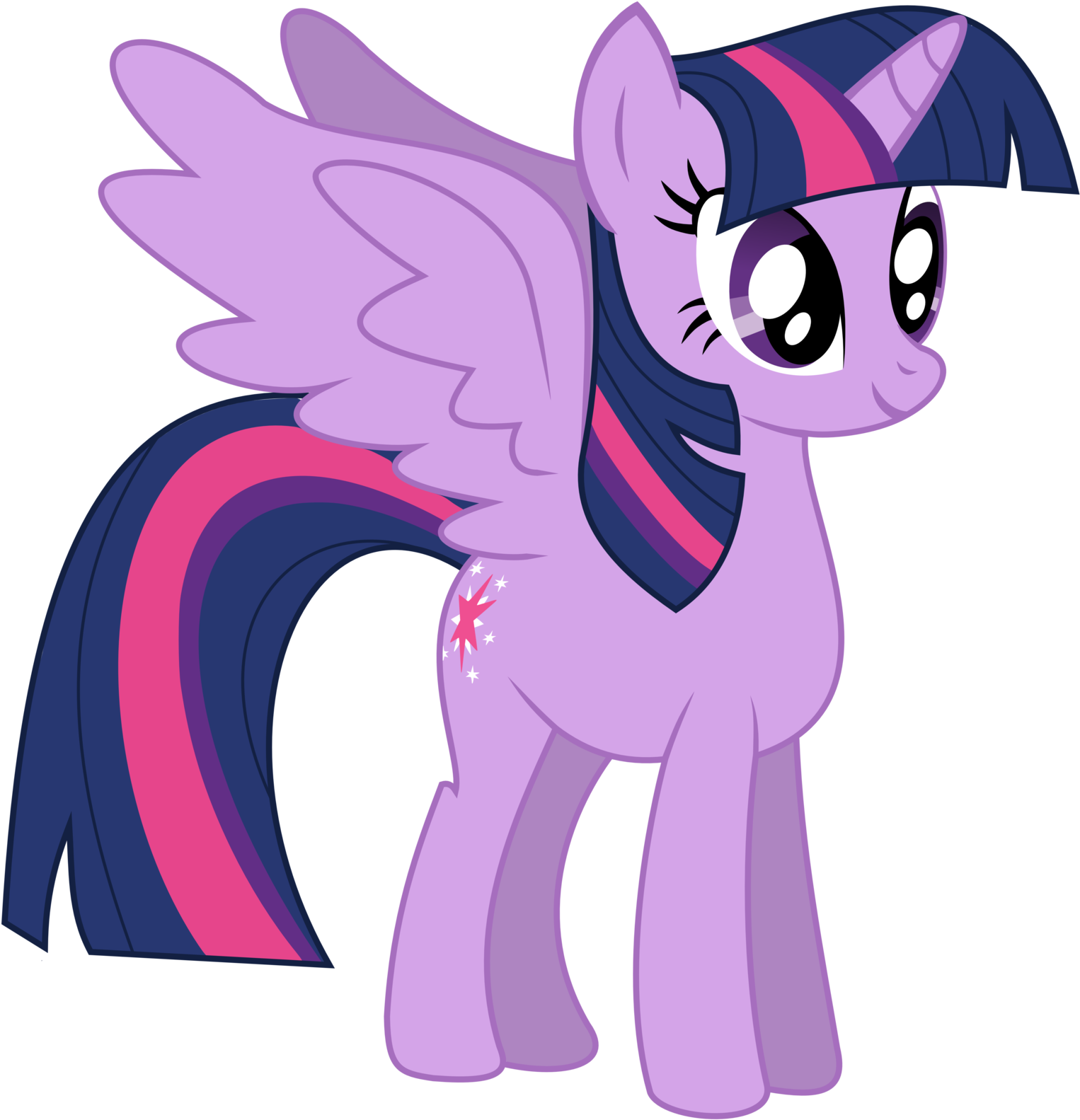 Purple Cartoon Princess Pony PNG image