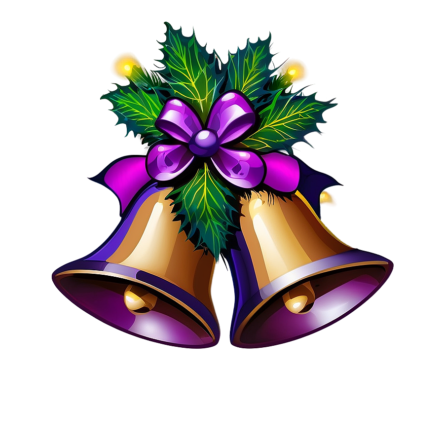 Purple Christmas Bells Png 46 PNG image