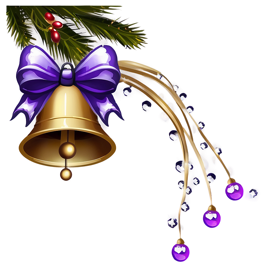 Purple Christmas Bells Png 63 PNG image