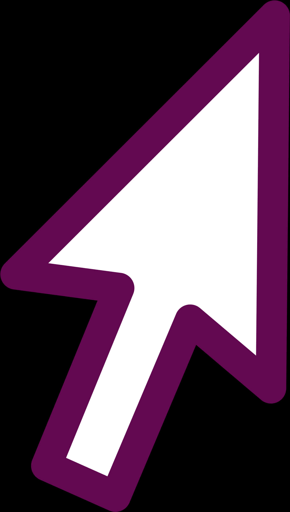 Purple Computer Cursor Icon PNG image