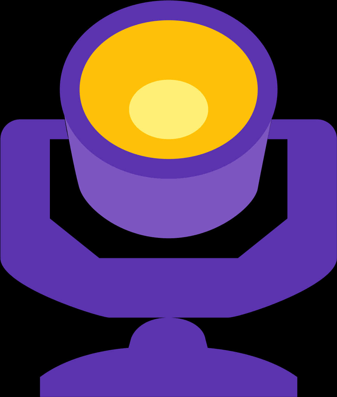 Purple Desk Lamp Illustration PNG image