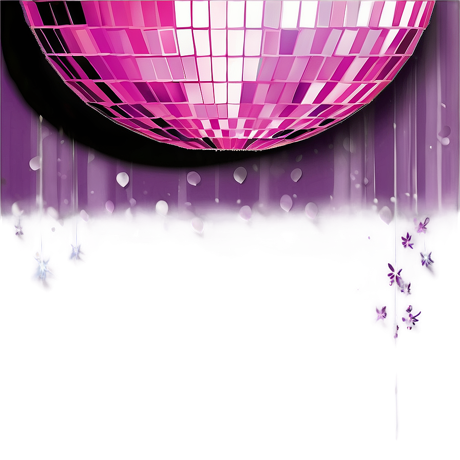 Purple Disco Ball Glitter PNG image