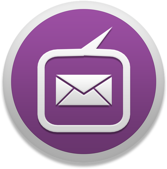 Purple Email App Icon PNG image