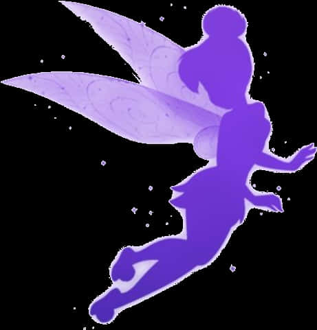 Purple Fairy Silhouette PNG image