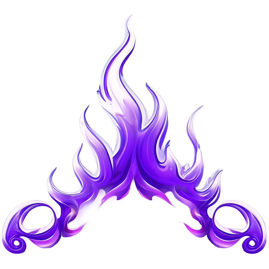 Purple Fire Border Png 06252024 PNG image