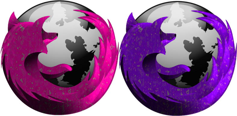 Purple Firefox Logo Duo PNG image