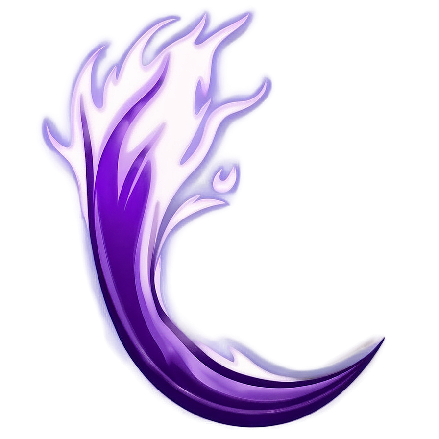 Purple Flame Illustration Png 06272024 PNG image