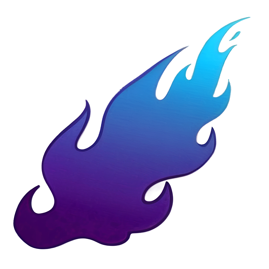 Purple Flame Silhouette Png 06272024 PNG image