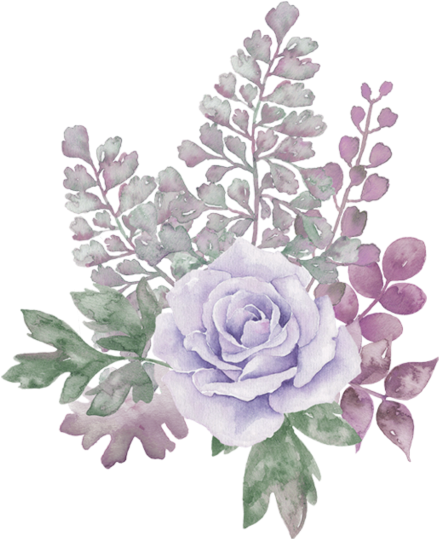 Purple Floral Arrangement.png PNG image