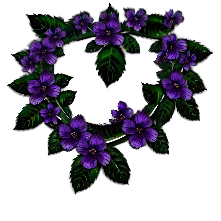 Purple Floral Png Foy PNG image