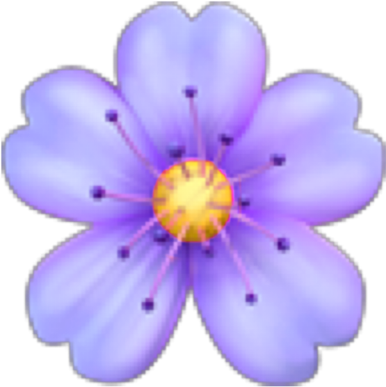 Purple Flower Emoji PNG image