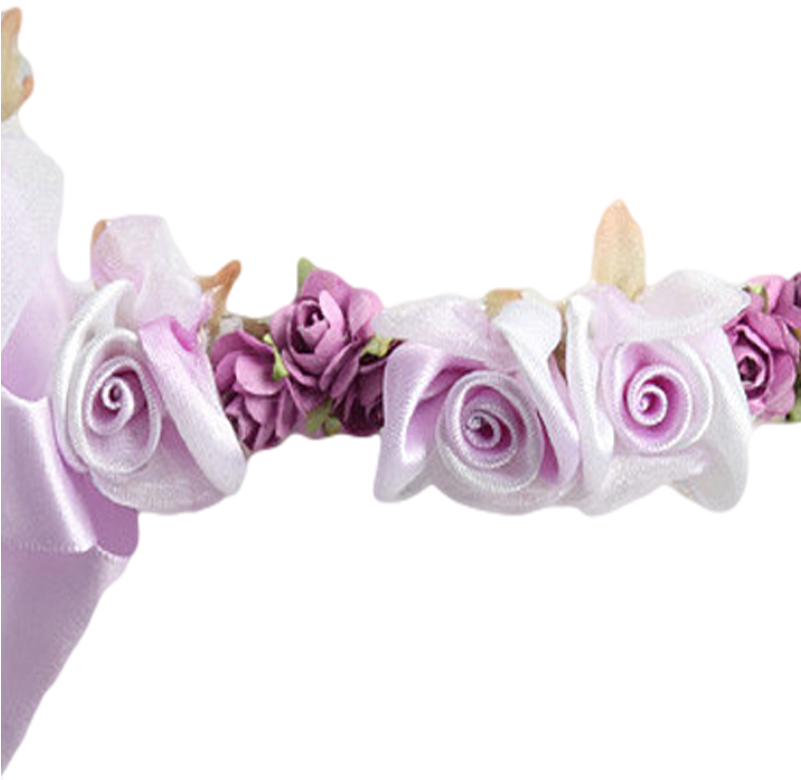 Purple Flower Headband Design PNG image