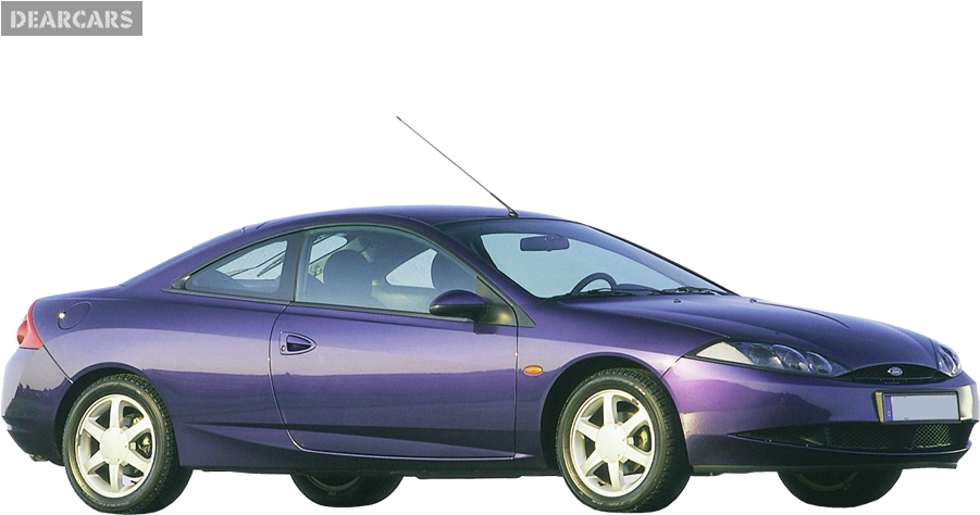 Purple Ford Cougar Side View PNG image
