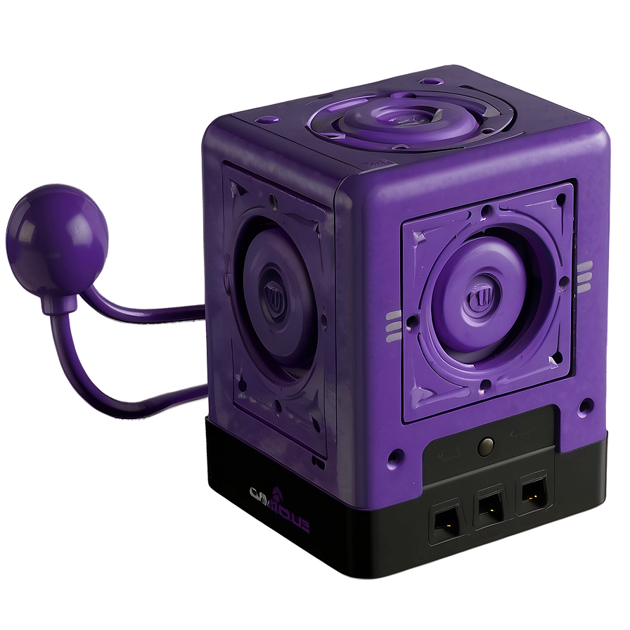 Purple Gamecube Console Png 06242024 PNG image