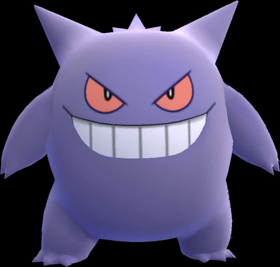 Purple_ Ghost_ Pokemon_ Gengar PNG image