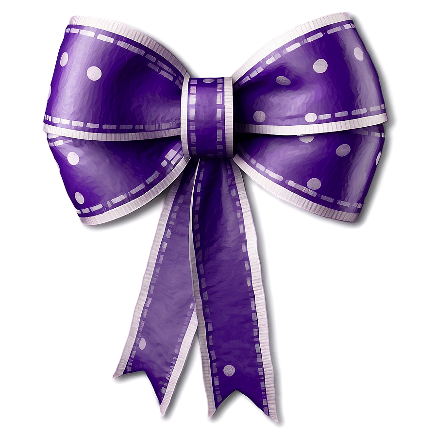 Purple Gift Bow Png Qov99 PNG image