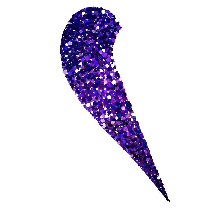 Purple Glitter C PNG image