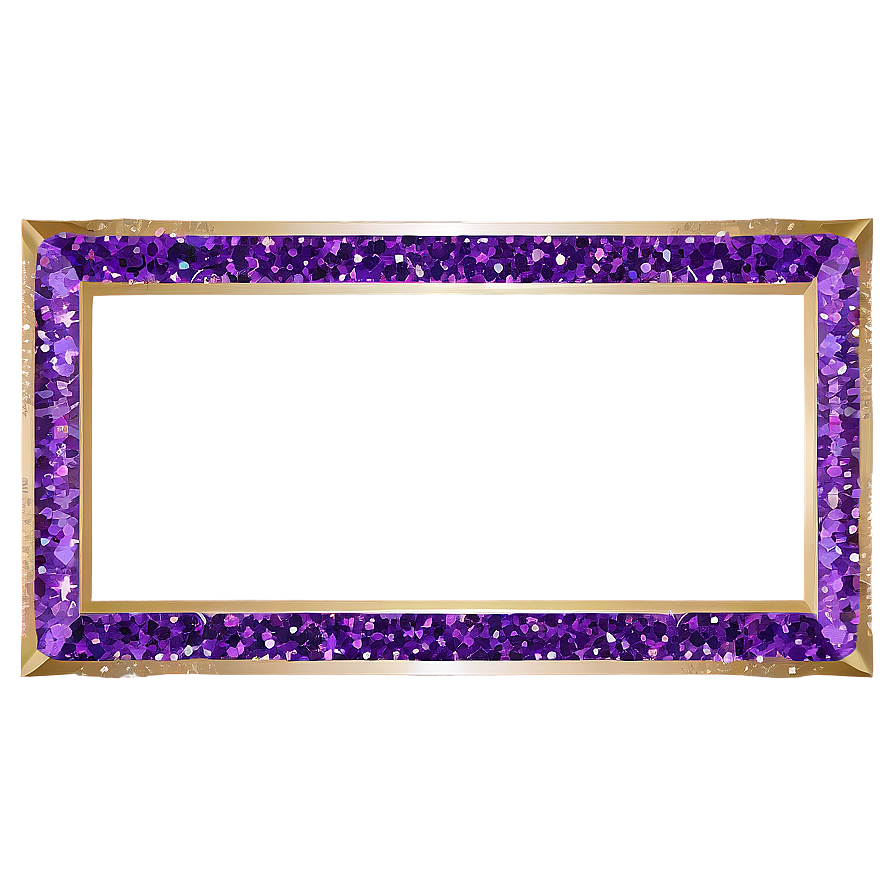 Purple Glitter Frame Png Oux60 PNG image