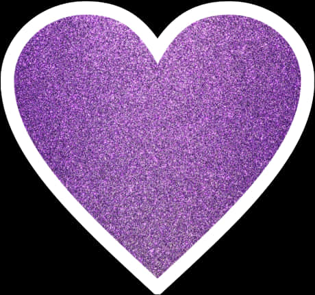 Purple Glitter Heart Shaped Background PNG image