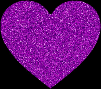 Purple Glitter Heart Shaped Background PNG image