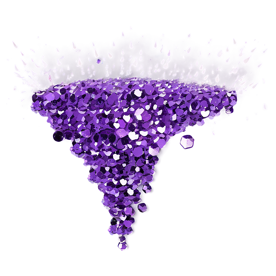 Purple Glitter Rain Png 96 PNG image