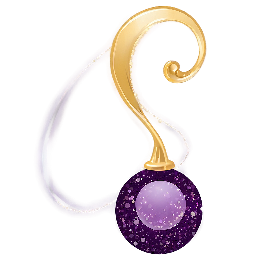 Purple Glitter Swirl Png 79 PNG image