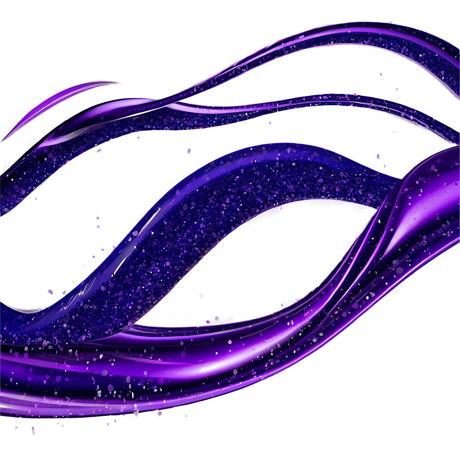 Purple Glitter Waves Png 06252024 PNG image