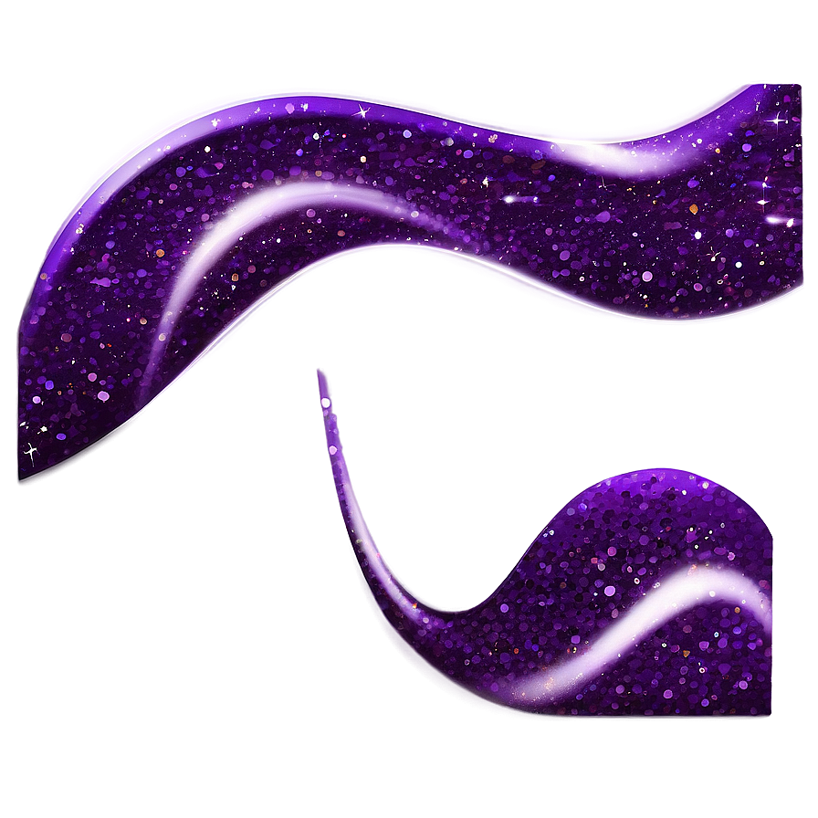 Purple Glitter Waves Png Mgo95 PNG image