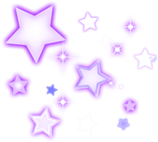 Purple Glittering Stars Graphic PNG image