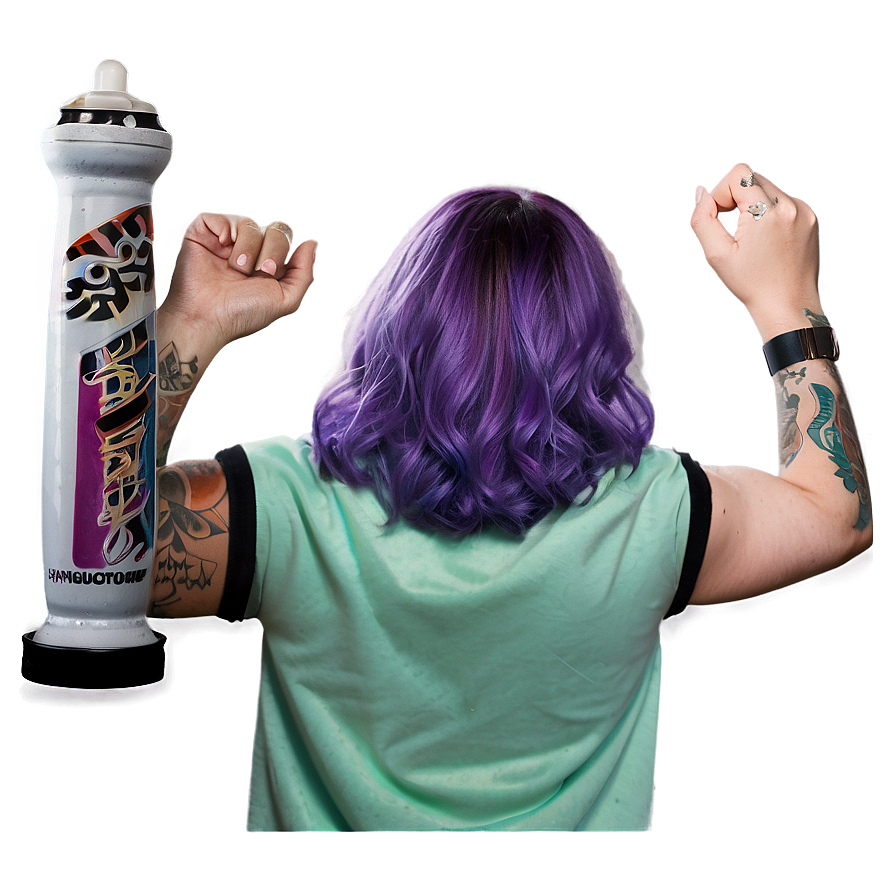 Purple Hair D PNG image