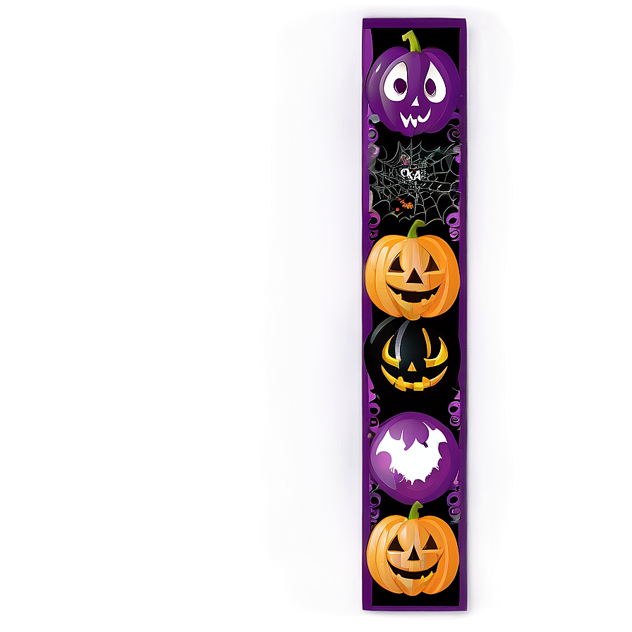 Purple Halloween Theme Border Png Rfs12 PNG image