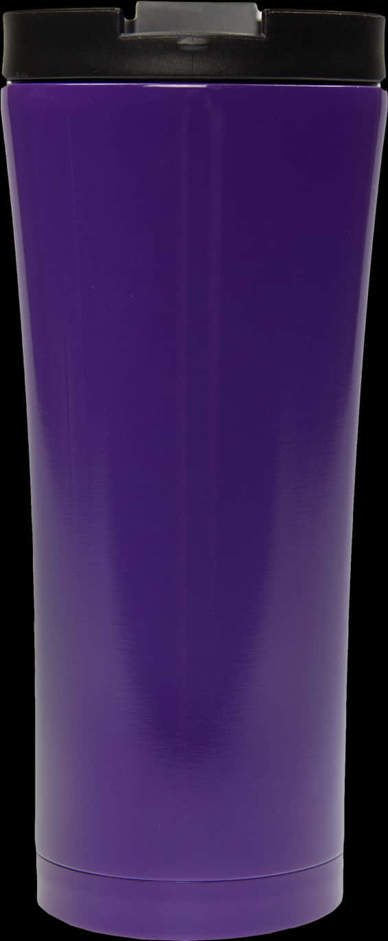 Purple Insulated Tumbler Black Lid PNG image