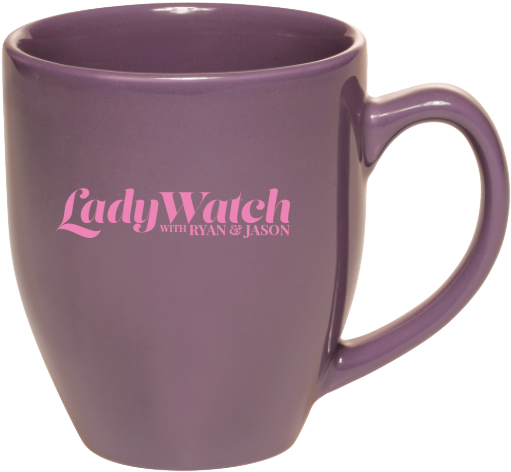 Purple Lady Watch Branded Coffee Mug PNG image