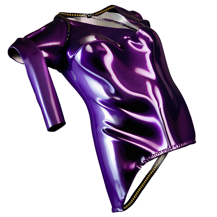 Purple Latex Dress Png Vlv45 PNG image