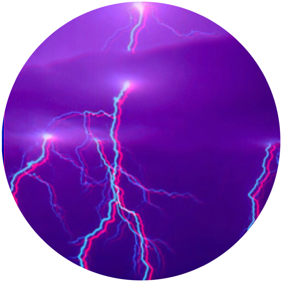 Purple Lightning Electric Storm PNG image